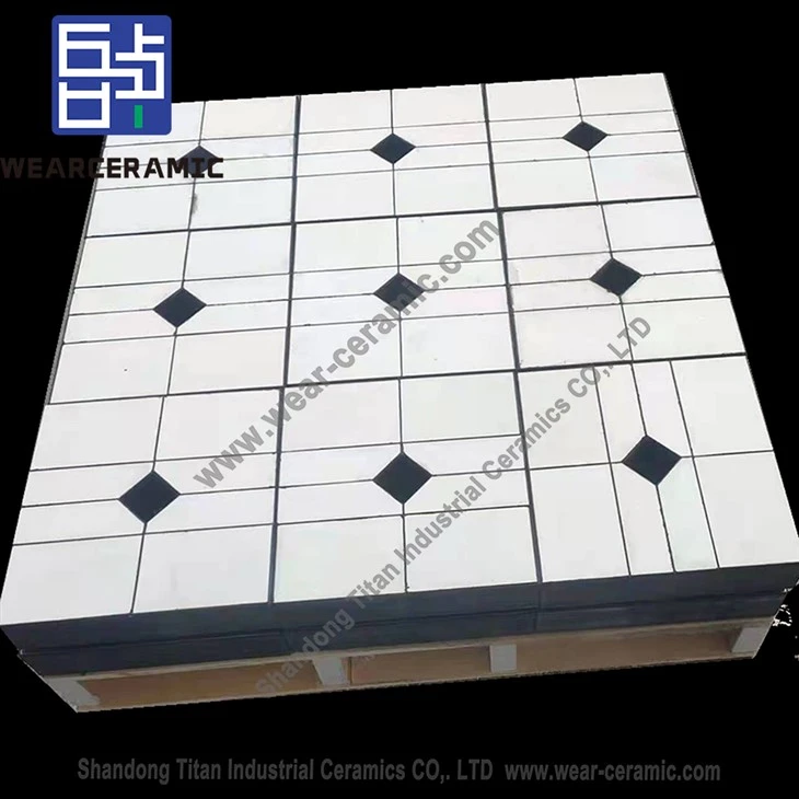 Ceramic Composite Rubber Liner Backed Steel Plat